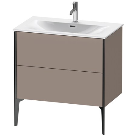Duravit Xviu Floor Standing Vanity Unit Basalt Matt XV43020B243
